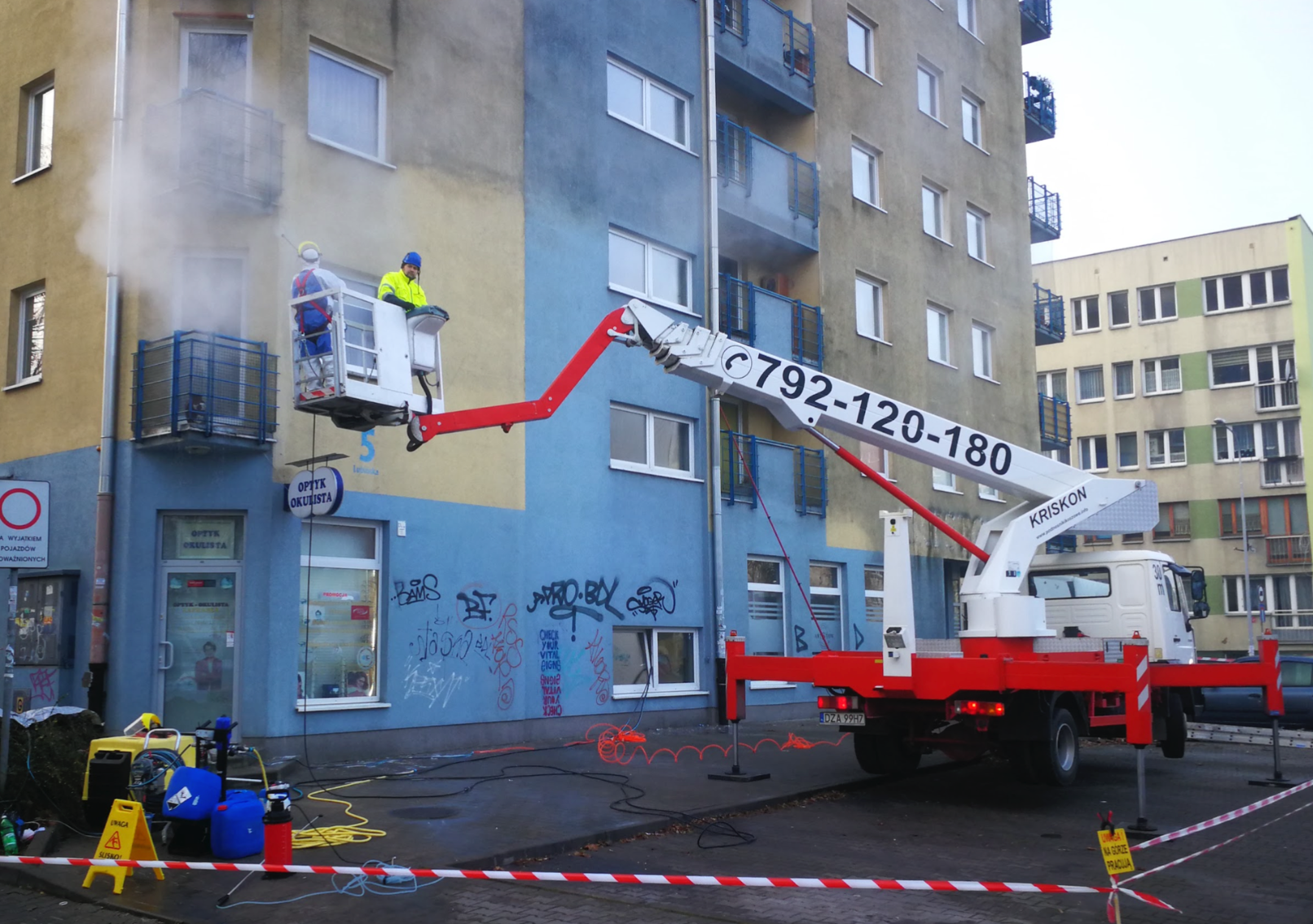 usługa mycia bloków